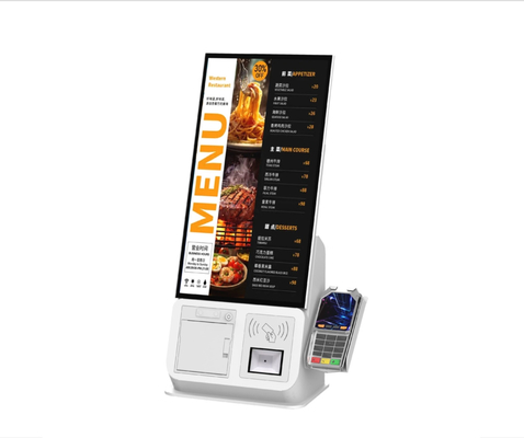 Self Service Kiosk Fast Food Pos Terminal For Restaurants Retails Store