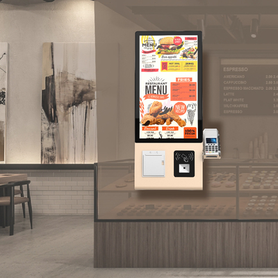 Self Checkout Kiosk With 23.8inch Touch Screen Display Printer Scanner For Retail Store Supermarket