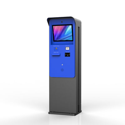 21.5 inch cold rolled steel sheet metal touch screen monitor card reader windows 11 waterproof ip65  parking payment kiosk with bill acceptor and printer
