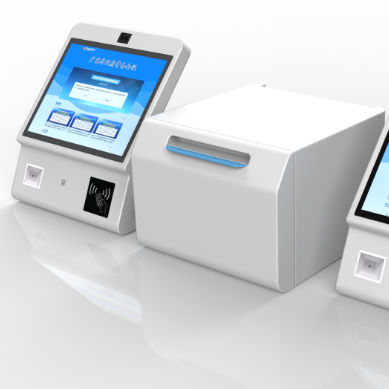 15.6 inch Government Self-Service Kiosk with NFC Card Reader QR Scanner and 12-month Warranty