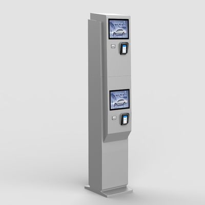 Highway Toll Collection Outdoor Dual Height Payment Kiosk Terminal with QR Receipt Credit Card