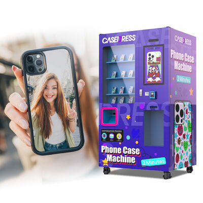 Self Service Vending Kiosk Designed For On Demand Personalized Phone Case Printing User Friendly Design