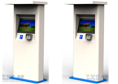 Outside Ticket Machine Waterproof Outdoor Ticket Vending High Bright Kiosk Machine For Parking Lot