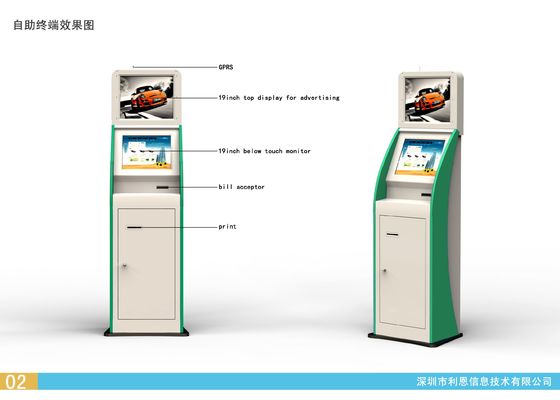 OEM ODM Free Standing Self Service Kiosk With QR Code Scanner For Mall