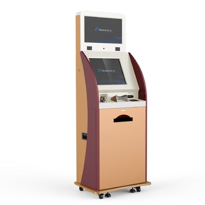 Free Standing Touch Screen Hospital Self Lab Printing Payment Kiosk 19 Inch