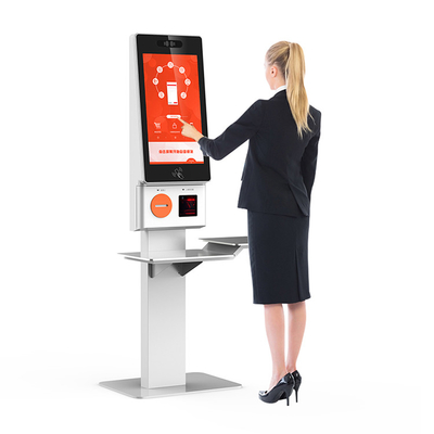 MSR / IC / NFC Card Reader Self Service Checkout Kiosk With Multiple Functions