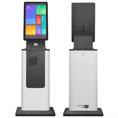 27 Inch Self Service Kiosk Free Standing Hotel Lobby Check In Kiosk