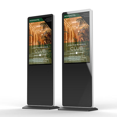 32 43 49 55 65 Inch Touch Screen Floor Stand LCD Interactive Digital ...