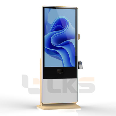 Smart Kiosk Vertical LCD Advertising Display Interactive Panel Digital ...