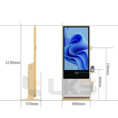 Smart Kiosk Vertical LCD Advertising Display Interactive Panel Digital ...
